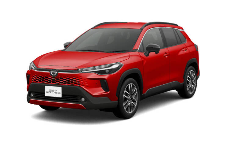 新型カローラクロス ミニカー カラーサンプル エモーショナルレッド【非売品】 新型カローラクロス 後期型ミニカー カラーサンプル